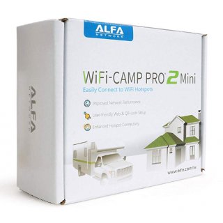 Alfa WiFi CAMP Pro 2 Mini WLAN Range Extender Kit + deutsche Bedienungsanleitung!