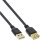 1m USB 2.0 Flachkabel Verlängerung Kabel Stecker Buchse Typ A schwarz