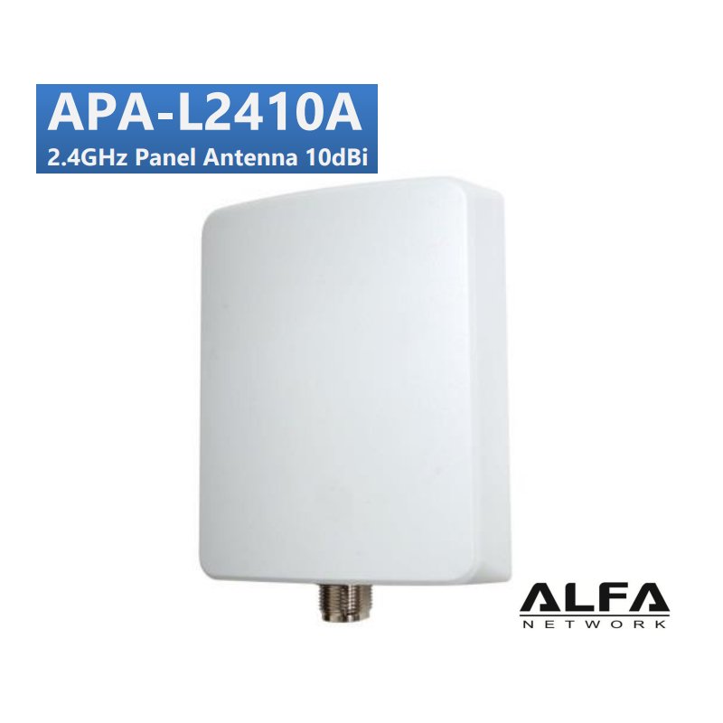 Alfa Network APA-L2410A 10dBi WLAN Panel Antenne (2,4GHz) N female Ri