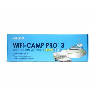 Alfa WiFi CAMP Pro 3 Dual-Band WLAN Range Extender Kit (Alfa R36AH + Tube-UAC2 + 7/9dBi antenna) + german manual!